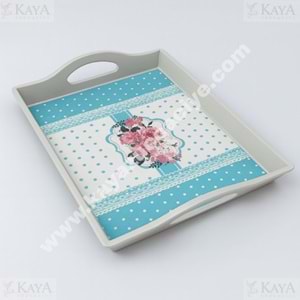 TRİA MELAMİN TEPSİ BÜYÜK KULPLU TEPSİ 30x42 CM 1*25