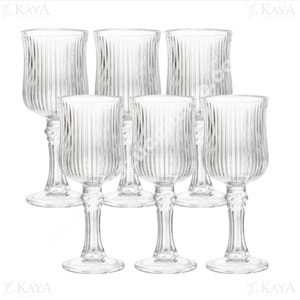 MLN CAM AYAKLI KAHVE YANI BARDAĞI 6 LI 10904 1*24