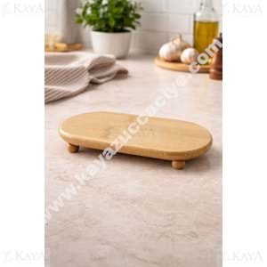 MLN BAMBU YAĞLIK ALTI OVAL TOP AYAKLI 23x12 CM 1*72