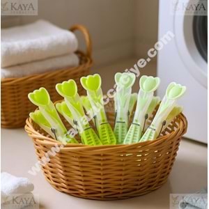 BZD LOTUS SİLİKON MANDAL 12 Lİ BÜYÜK 1*144