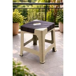 SAĞLAM MANDELLE TABURE DOLCE BÜYÜK BOY TABURE BEJ 1*15