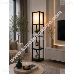 DECOREV ÇOK AMAÇLI LAMBADER 3 RAFLI SİYAH 135x23x23 CM 1*1