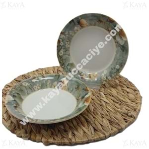 ALİNA HOME NADİDE YUVARLAK YEMEK TABAĞI 20 CM 1*12