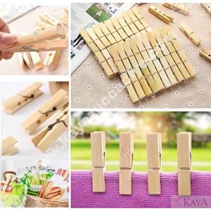 NEROX BAMBU AHŞAP MANDAL 20 Lİ 1*120