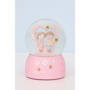 NRX KAR KÜRESİ IŞIKLI VE MÜZİKLİ PİLLİ 7 CM 1*24