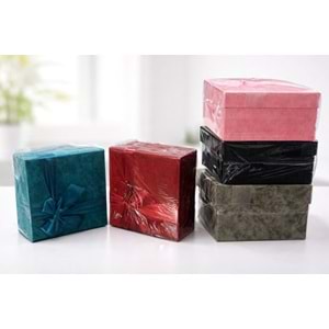 NRX HEDİYE KUTUSU KADİFE MODEL KARE 19x19 CM 1*24