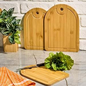 PBT BAMBU KESİM PANOSU OVAL 2 Lİ 28x18 -30x20 CM 1*24