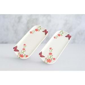 ALİNA HOME DALGALI KÜÇÜK OVAL KELEBEK KAYIK PEMPE 22 CM 1*12