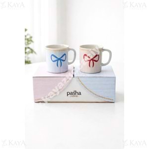 PASHA PORSELEN KUPA SETİ RİBBON 2 Lİ 1*12