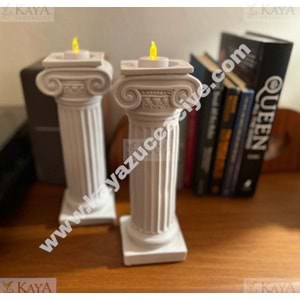 BZD LOTUS MUM DEKORATİF SÜTUN DESEN 1*12