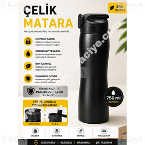 BIENLY MATARA OTOMOTİK KAPAK PASLANMAZ 750 ML TMA-01750 1*6