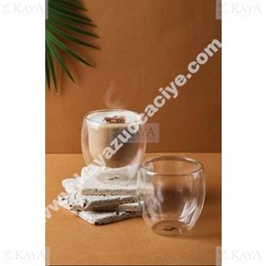 PAŞABAHÇE CAM KUPA KULPSUZ CİDARLI 2 Lİ 80 CC BOROSİLİKAT 1*12