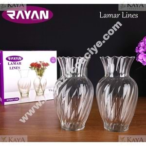 RAYAN CAM VAZO LAMAR LİMES VAZO ADET 1*2*6