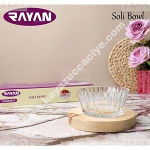 RAYAN CAM KASE SOLİ BOWL 6 LI ÇEREZLİK 1*12