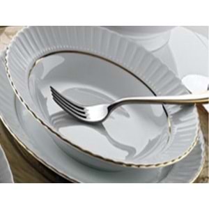 GÜRAL PORSELEN SEDEF 19 CM ÇUKUR TABAK MAT YALDIZ 1*12