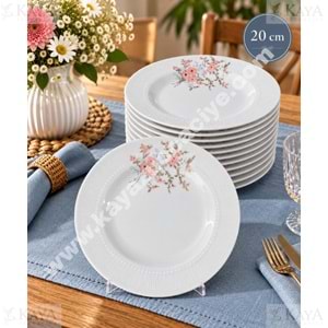 GÜRAL PORSELEN SEDEF 20 CM DÜZ TABAK 1*12