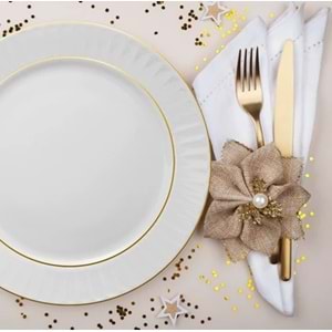 GÜRAL PORSELEN SEDEF 20 CM DÜZ TABAK MAT YALDIZ 1*12