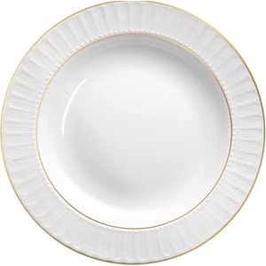 GÜRAL PORSELEN SEDEF 22 CM ÇUKUR TABAK MAT YALDIZ 1*12