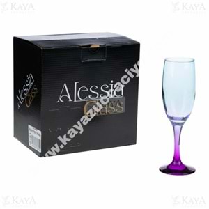 SUFRA KADEH MİLENİUM ALESSİA GLASS ÇİFT RENKLİ BARDAK 1*6