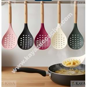 BZD IVORY BAMBU SAPLI SİLİKON KEVGİR 32 CM 1*24