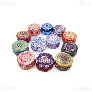 SEVERHOME MANDALA DESEN METAL BÜYÜK KOKULU MUM 1*12