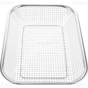 BZD IVORY SÜZGEÇ KARE KROM TEL SEPET 37x28 CM 1*92
