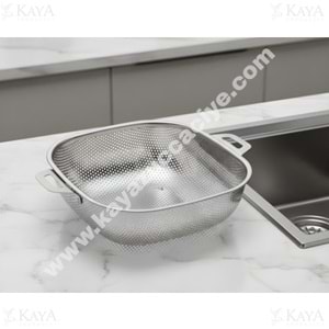 BZD IVORY SÜZGEÇ ÇELİK KARE SEPET SÜZGEÇ 26 CM 1*60