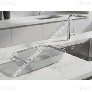 BZD IVORY SÜZGEÇ ÇELİK PASLANMAZ DİKDÖRTGEN KULPLU 30x22 CM 1*80