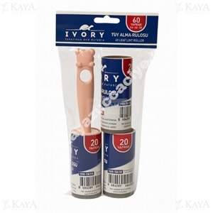 BZD IVORY TÜY ALMA RULOSU YEDEKLİ 60 LI 1*120