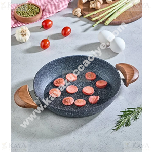 BRİLLANT SAHAN ÇİFT KULPLU TAVA ALPHA GRANİT 22 CM 1*12