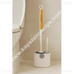 VICHY KLOZET FIRÇASI AHŞAP SAPLI TEMİZLİK FIRÇALI 6603 1*52