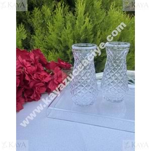 MLN CAM NİL MODEL VAZO 6x12 CM 1*70