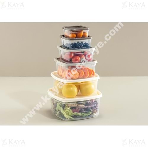 SOFTCHEF SAKLAMA KABI 6 LI KARE 275-500-850-13500-2100-3200 ML 1*24