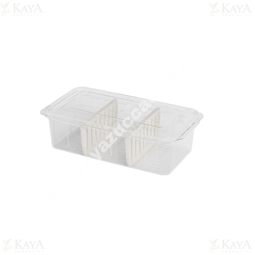 DÜNYA BUZDOLABI ORGANİZER ŞEFFAF 3 BÖLMELİ 6 LT 37x19x11 CM 1*24