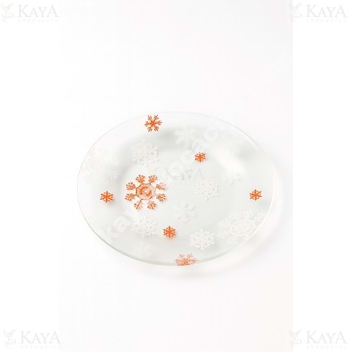 PAŞABAHÇE CAM PASTA TABAĞI KAR TANESİ ADET 1*24