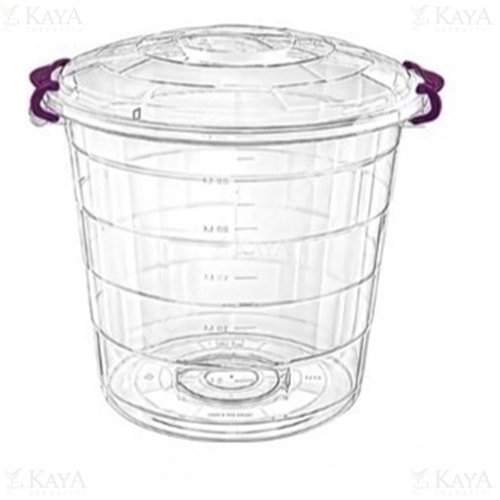 BURSEV TETRİS BAKLİYAT KOVASI ŞEFFAF 30 LT 1*10