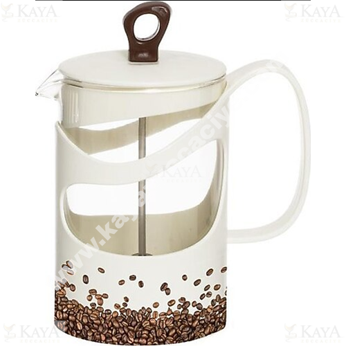 HEREVİN FRENCH PRESS CAM DESENLİ 600 ML1*24