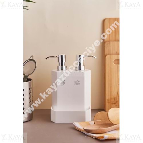 PEROTTİ SIVI SABUNLUK MARLON LECCE WHİTE 2 Lİ SÜNGERLİKLİ 1*24