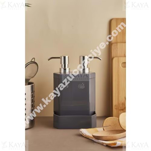 PEROTTİ SIVI SABUNLUK MARLON LECCE GREY 2 Lİ SÜNGERLİKLİ 1*24