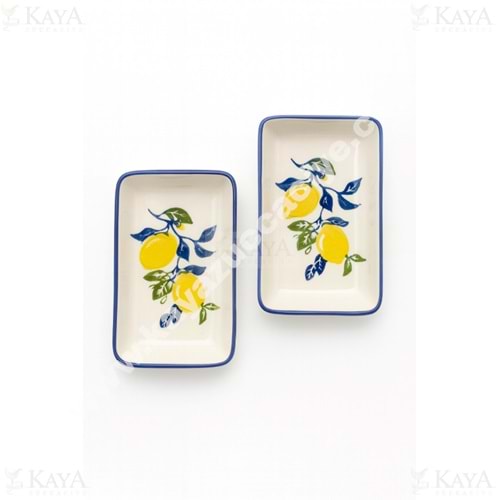 ÜLGER SERAMİK LİMON DESENLİ FIRAT KAHVALTILIK 15 CM 1*32