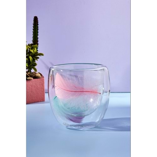 PEROTTİ DOUBLE FEATHER CİDARLI BARDAK 250 ML 1*12