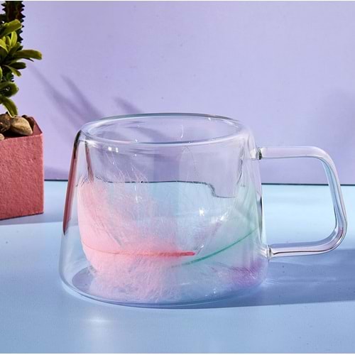 PEROTTİ DOUBLE FEATHER CİDARLI KUPA 200 ML 1*12