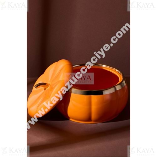 PEROTTİ PORSELEN BALKABAK KAPAKLI SAKLAMA KABI XXLARGE 1*4