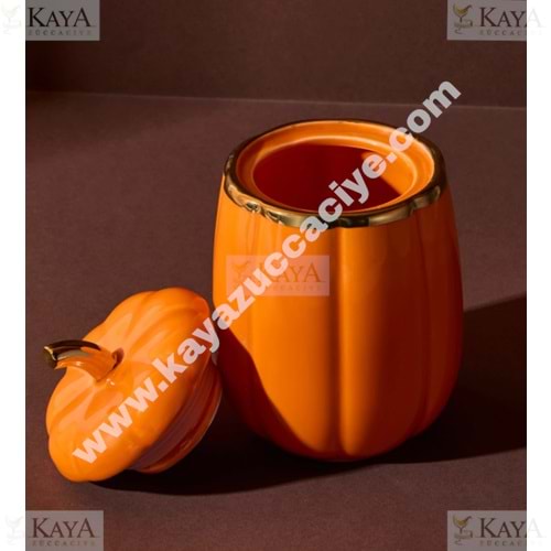 PEROTTİ PORSELEN BALKABAK KAPAKLI KAVANOZ 13 CM SMALL 1*8