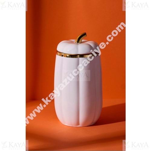 PEROTTİ PORSELEN KABAK KAPAKLI KAVANOZ 23 CM LARGE 1*8