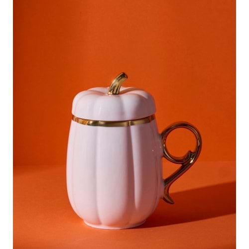 PEROTTİ PORSELEN KABAK KAPAKLI PORSELEN KUPA 1*6