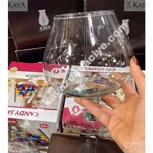 CANDY JAR AYAKLI DRAJELİK 27 CM 1*6