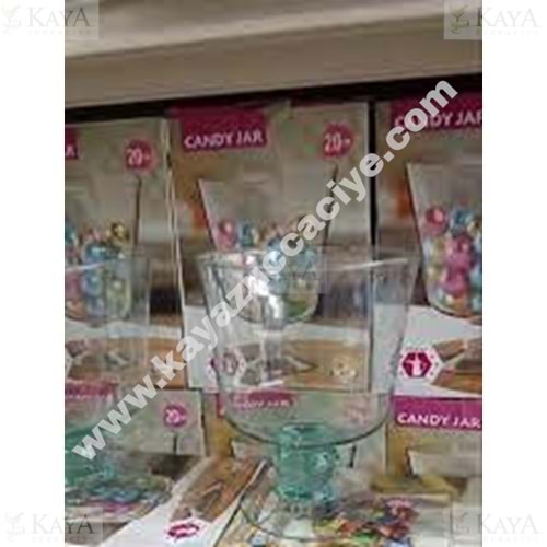 CANDY JAR AYAKLI DRAJELİK 20 CM 1*6