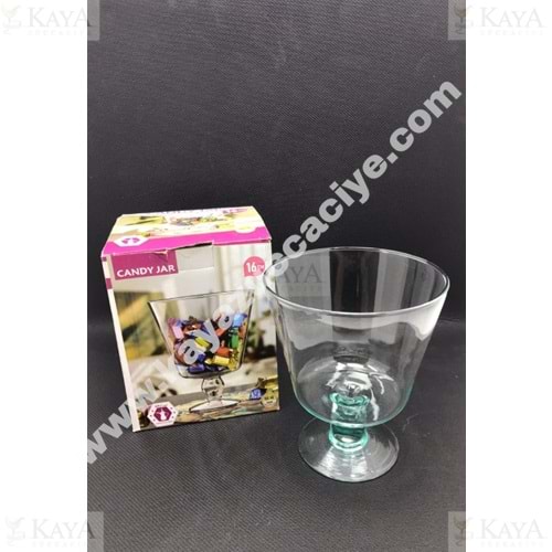CANDY JAR AYAKLI DRAJELİK 16 CM 1*6