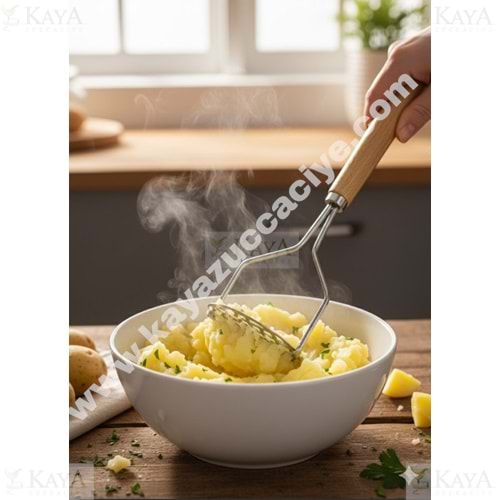 MTR CEMRE AHŞAP SAPLI PATATES EZİCİ 1*120
